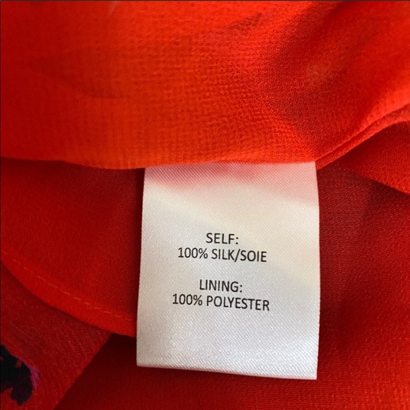 Tanya Taylor Red Floral Chiffon Abby Ruffle Skirt - Picture 5 of 6